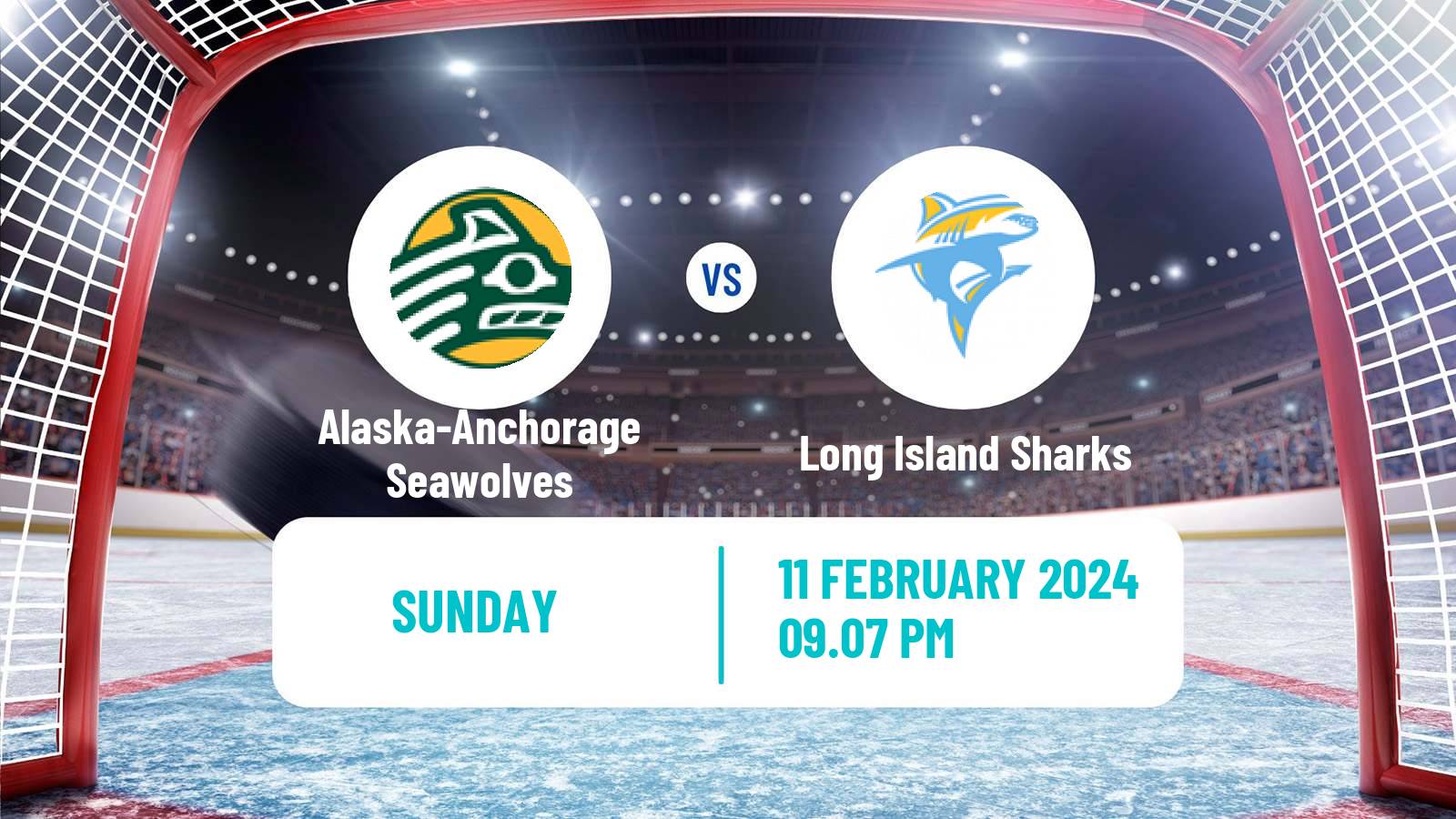 Hockey NCAA Hockey Alaska-Anchorage Seawolves - Long Island Sharks