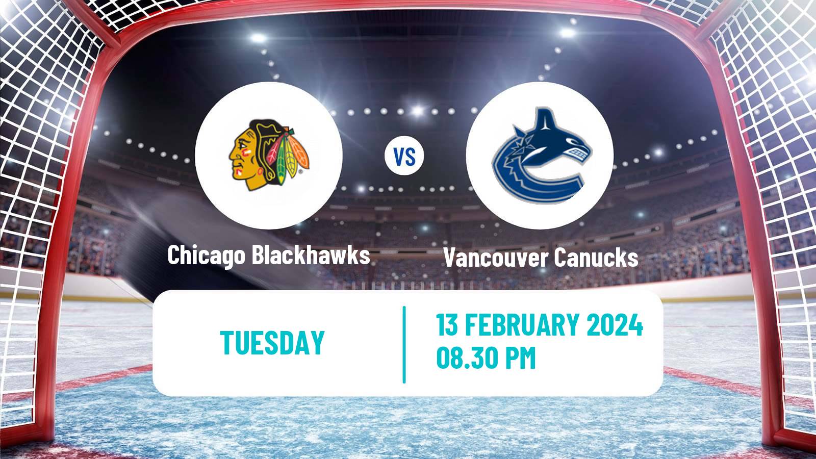Hockey NHL Chicago Blackhawks - Vancouver Canucks