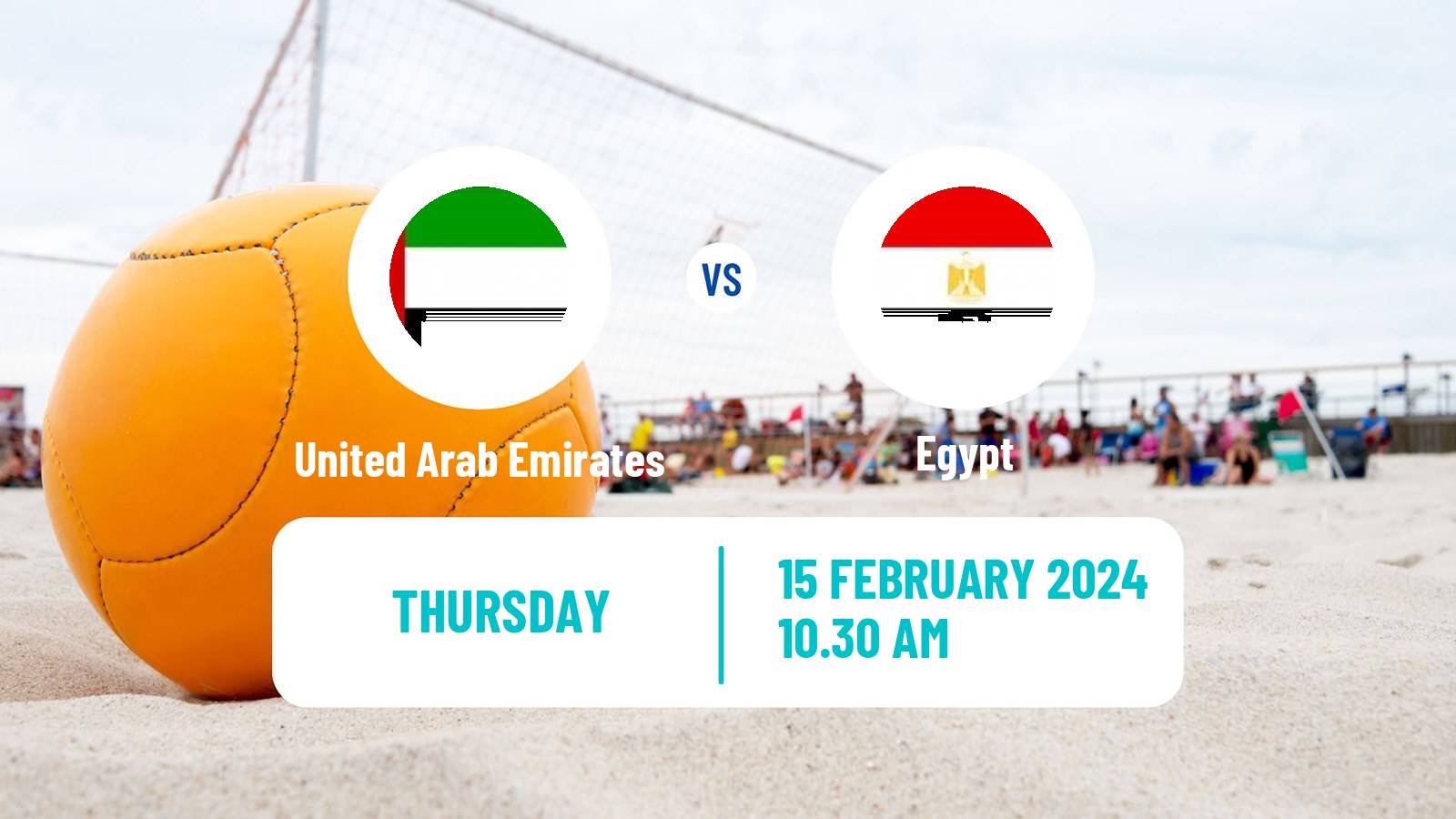 Beach soccer World Cup United Arab Emirates - Egypt