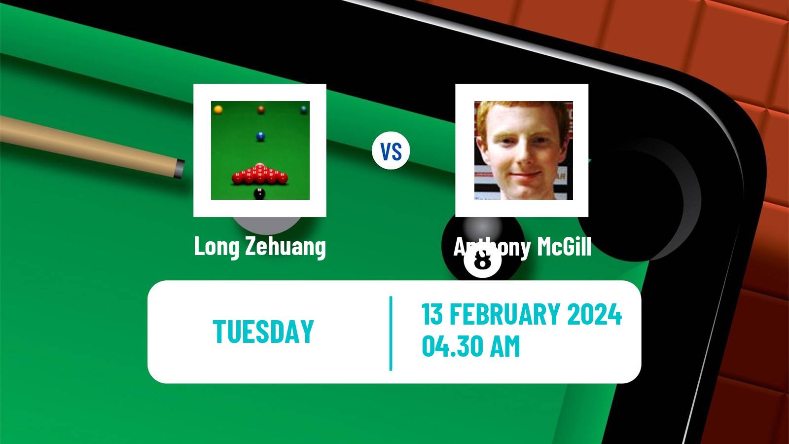 Snooker Welsh Open Long Zehuang - Anthony McGill