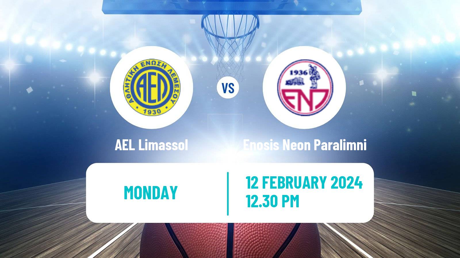 Basketball Cypriot Division A Basketball AEL Limassol - Enosis Neon Paralimni
