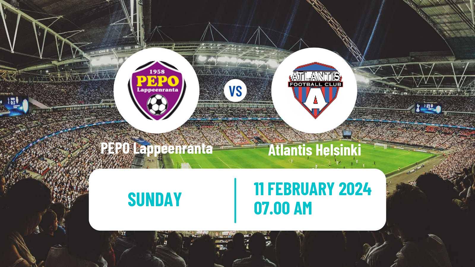 Soccer Club Friendly PEPO Lappeenranta - Atlantis Helsinki