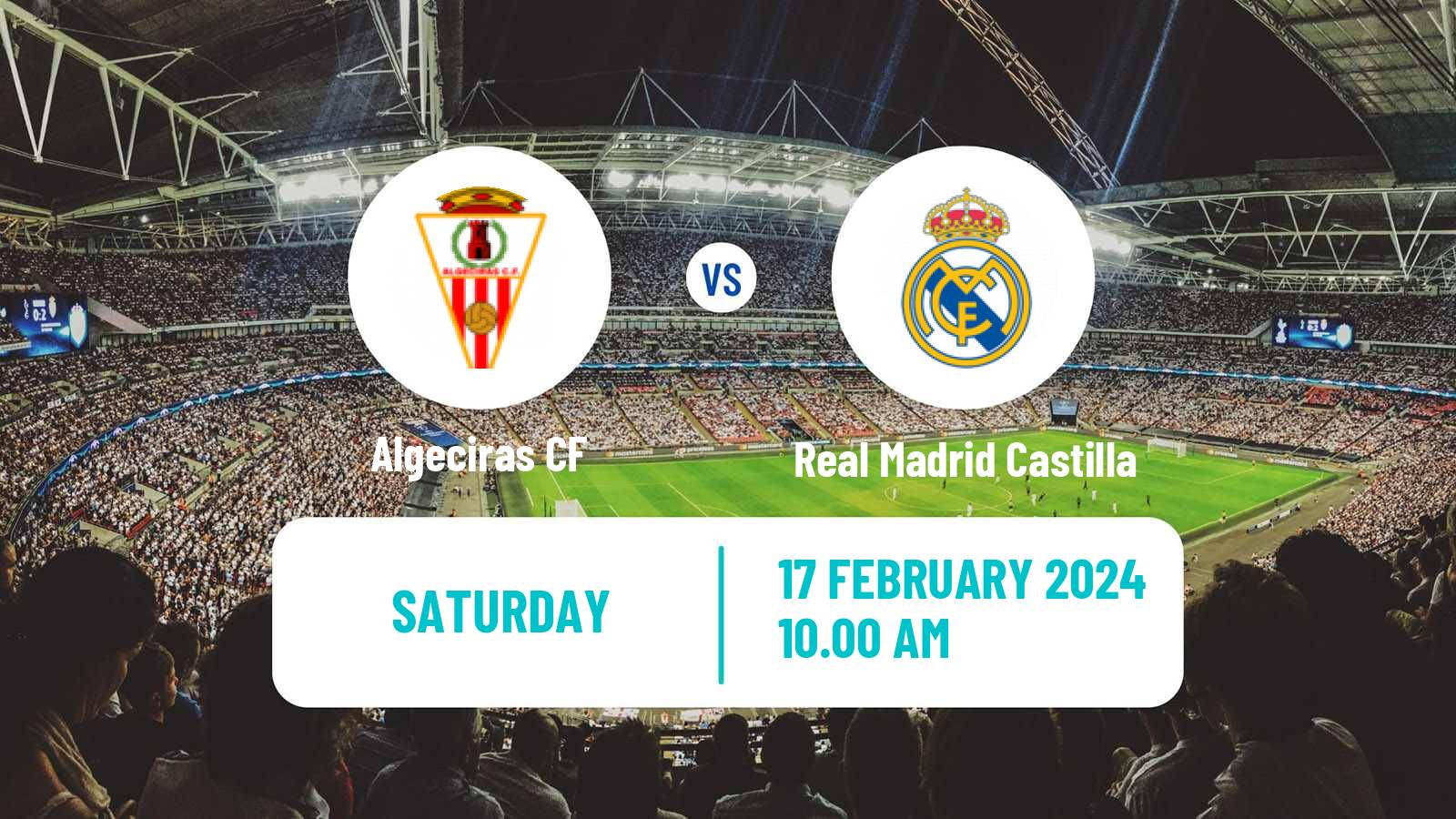 Soccer Spanish Primera RFEF Group 2 Algeciras - Real Madrid Castilla
