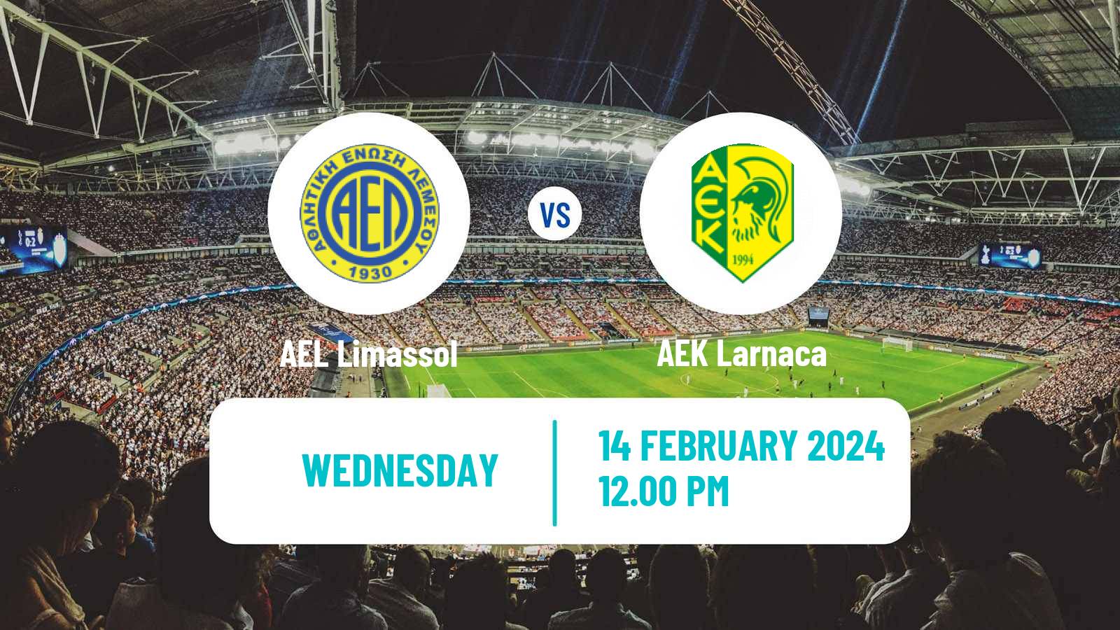 Soccer Cypriot First Division AEL Limassol - AEK Larnaca