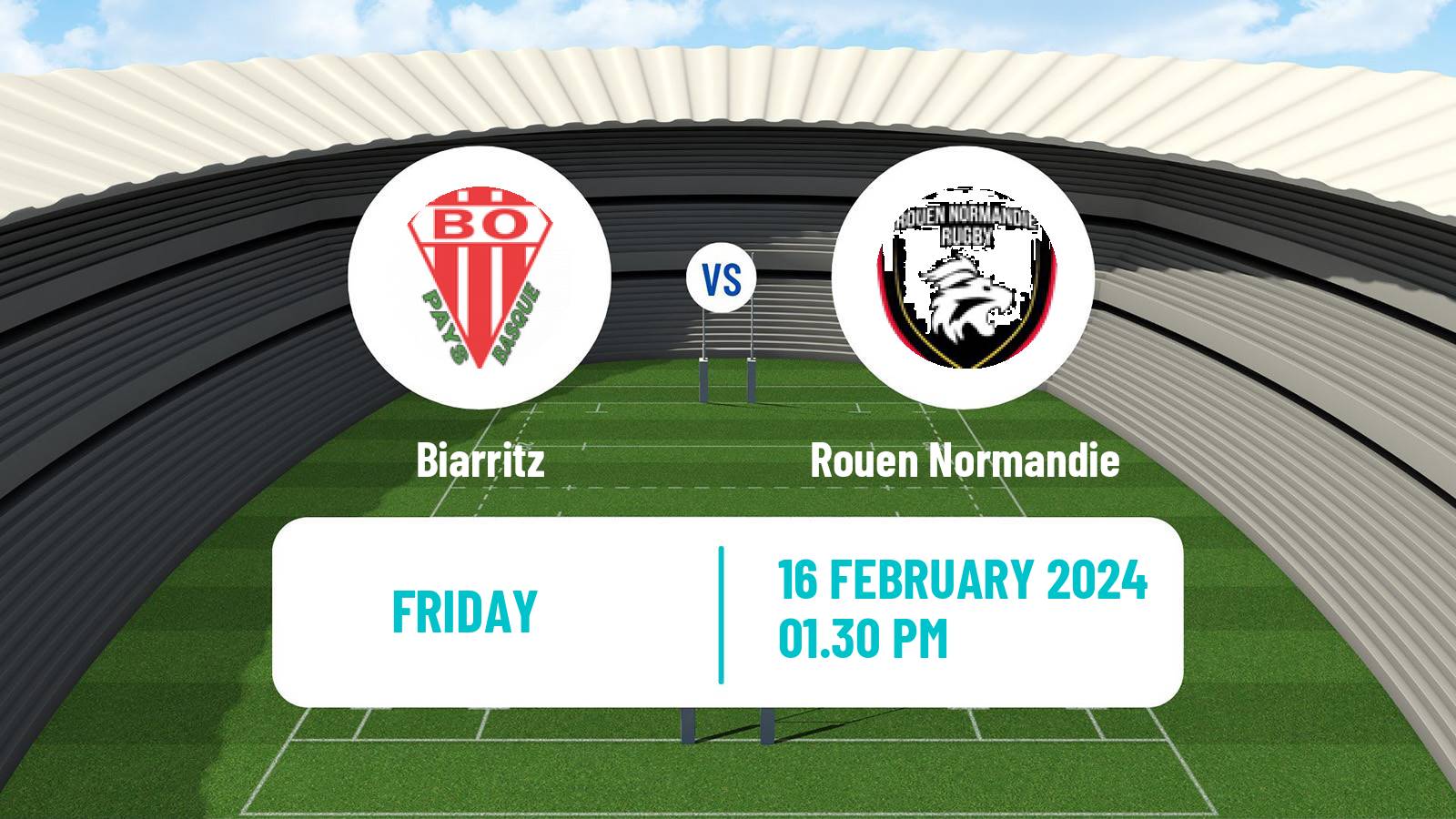 Rugby union French Pro D2 Biarritz - Rouen Normandie