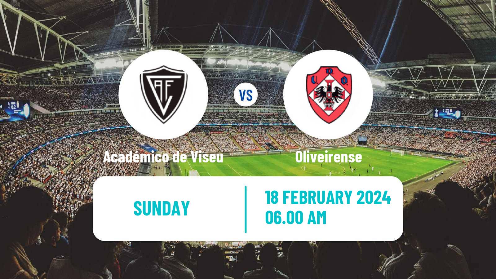 Soccer Portuguese Liga 2 Académico de Viseu - Oliveirense