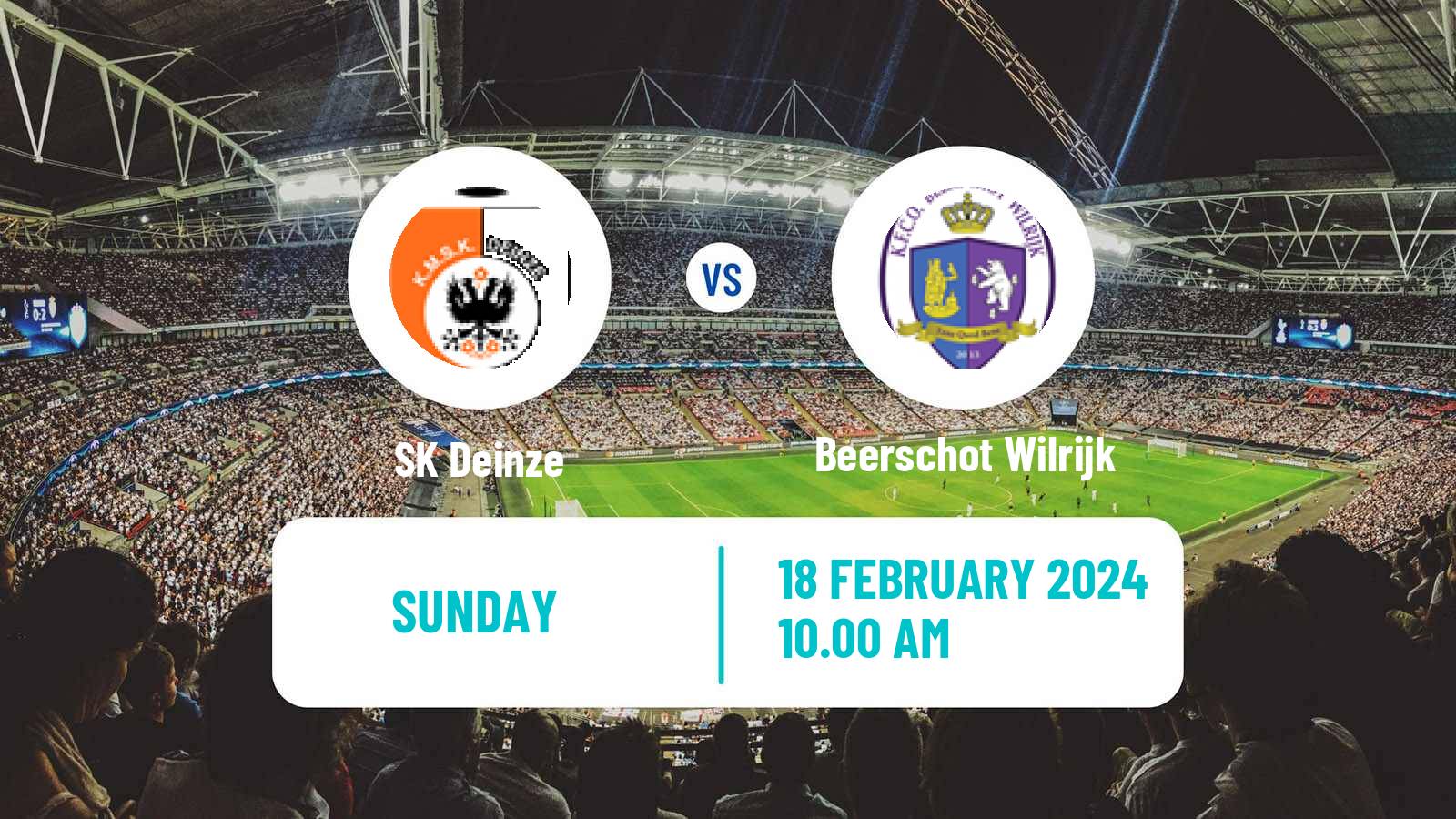 Soccer Belgian Сhallenger Pro League Deinze - Beerschot Wilrijk