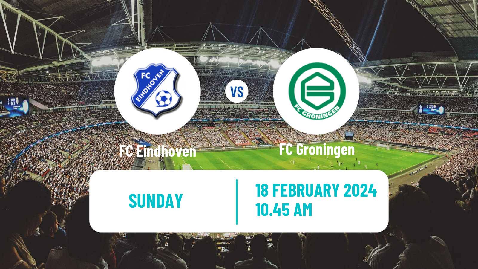 Soccer Dutch Eerste Divisie FC Eindhoven - Groningen