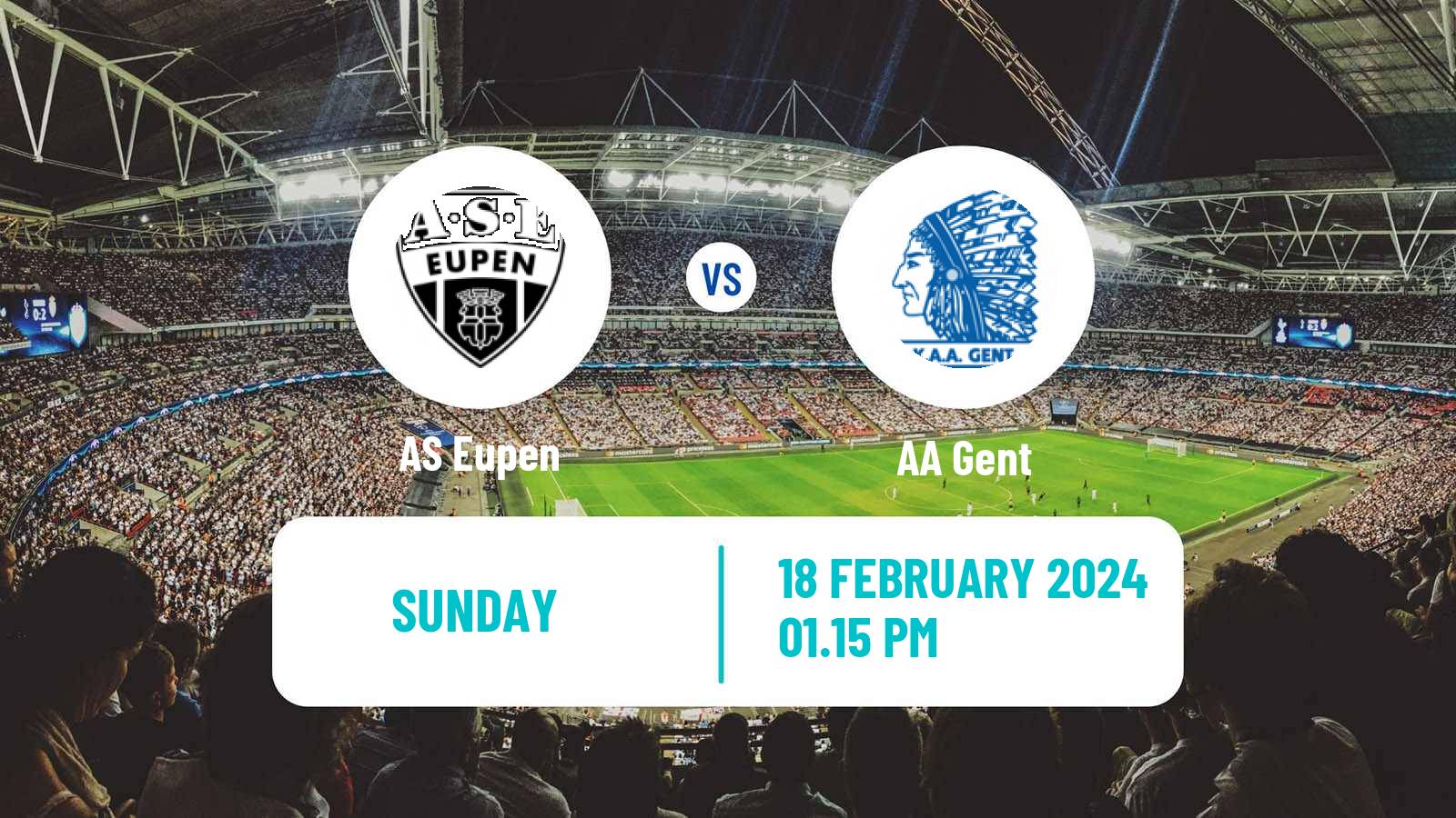 Soccer Belgian Jupiler Pro League Eupen - Gent