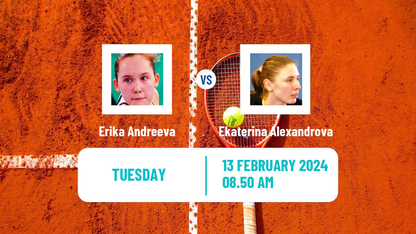 Tennis WTA Doha Erika Andreeva - Ekaterina Alexandrova
