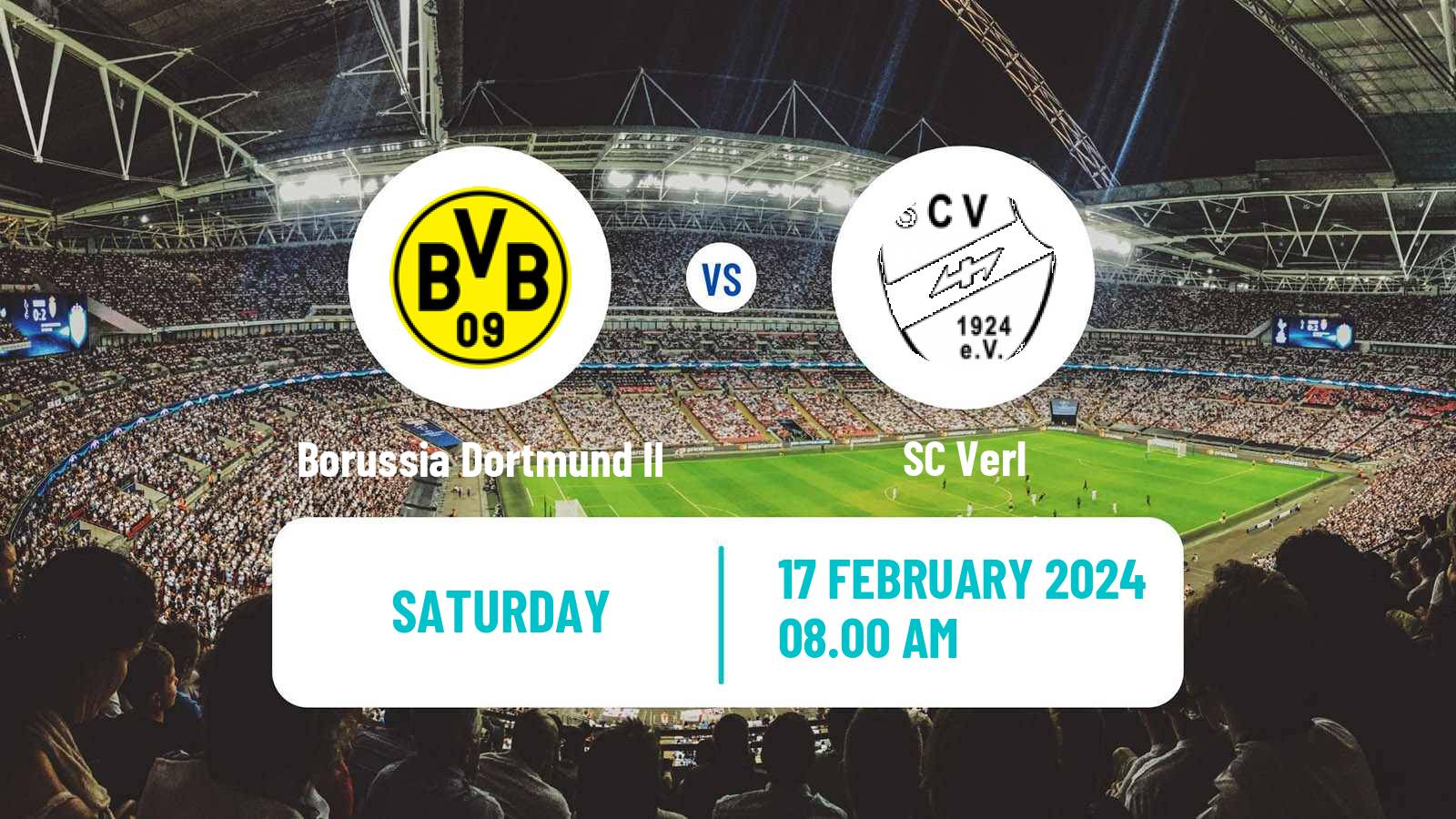 Soccer German 3 Bundesliga Borussia Dortmund II - Verl