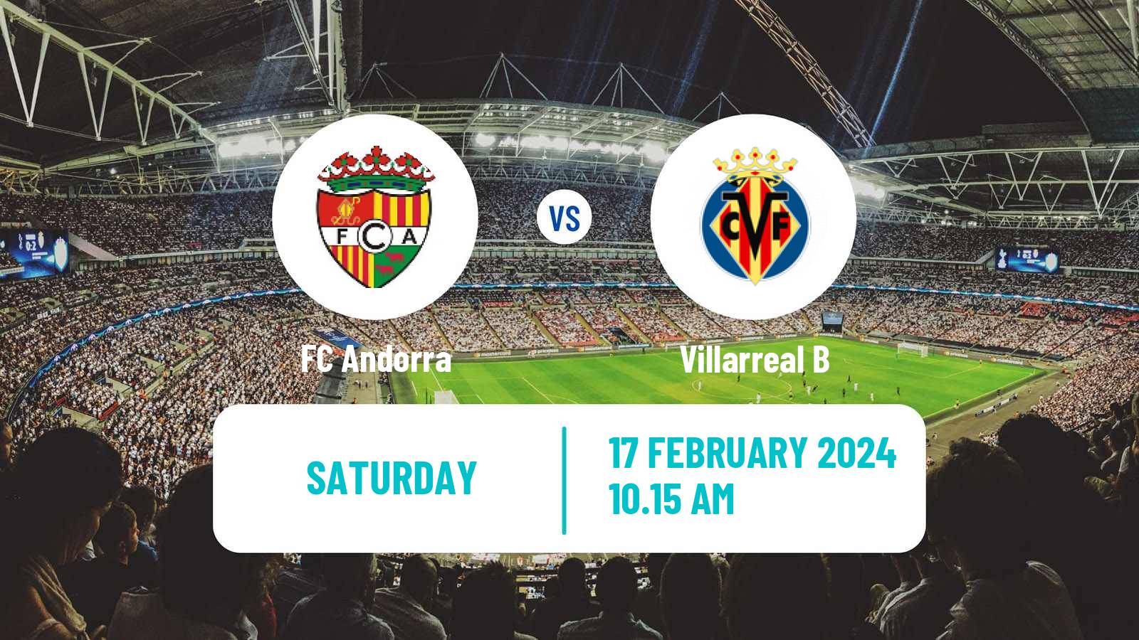 Soccer Spanish LaLiga2 FC Andorra - Villarreal B