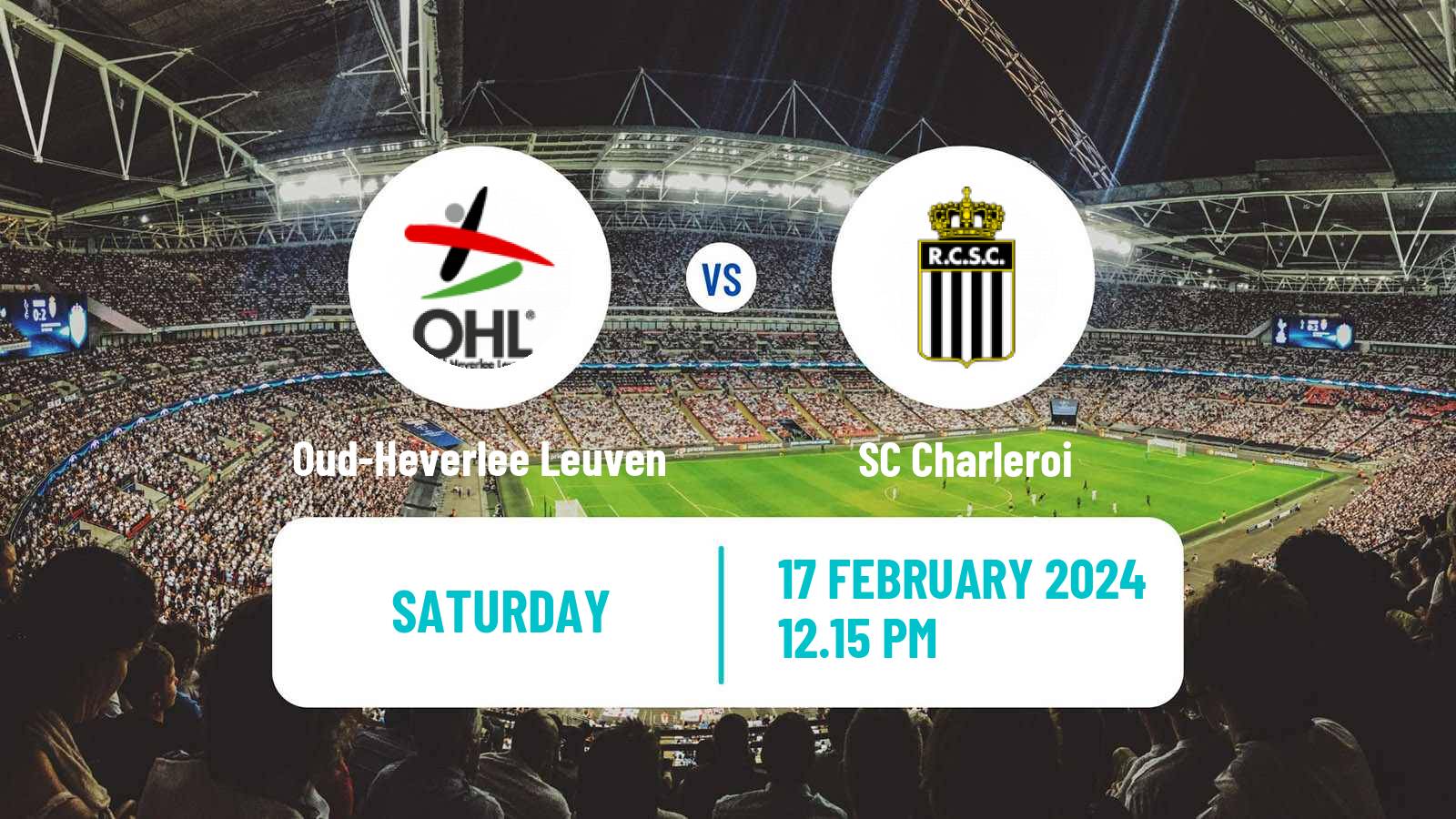 Soccer Belgian Jupiler Pro League Oud-Heverlee Leuven - Charleroi