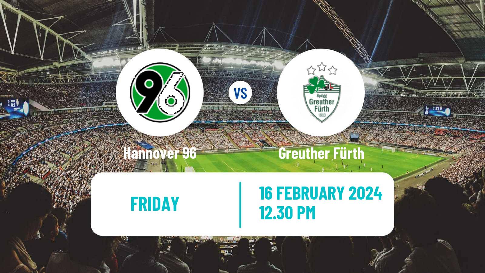 Soccer German 2 Bundesliga Hannover - Greuther Fürth