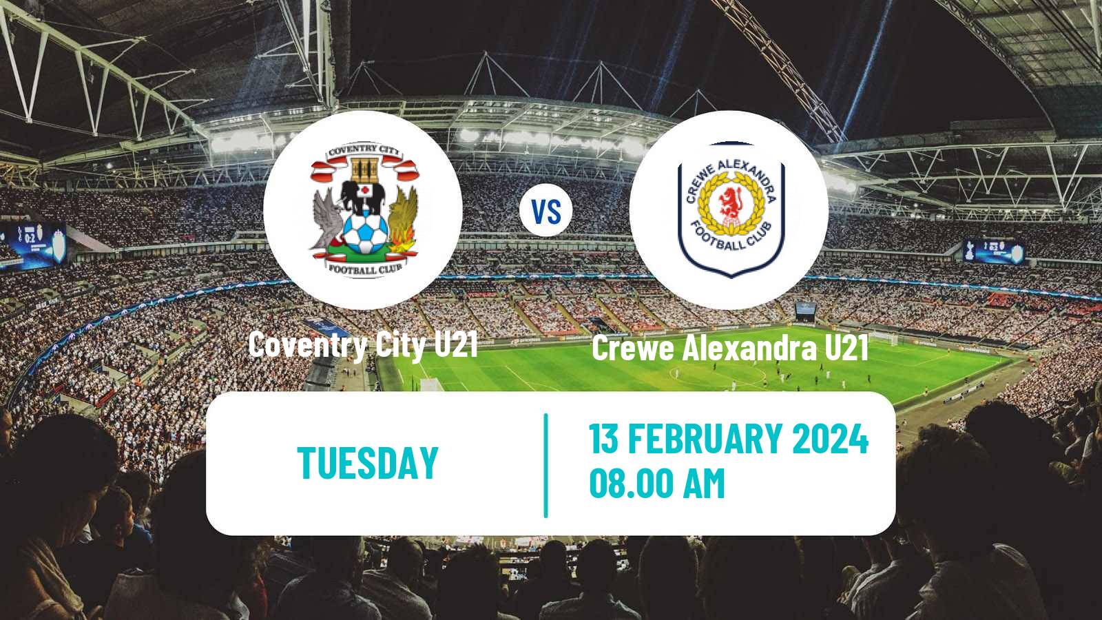 Soccer English Professional Development League Coventry City U21 - Crewe Alexandra U21