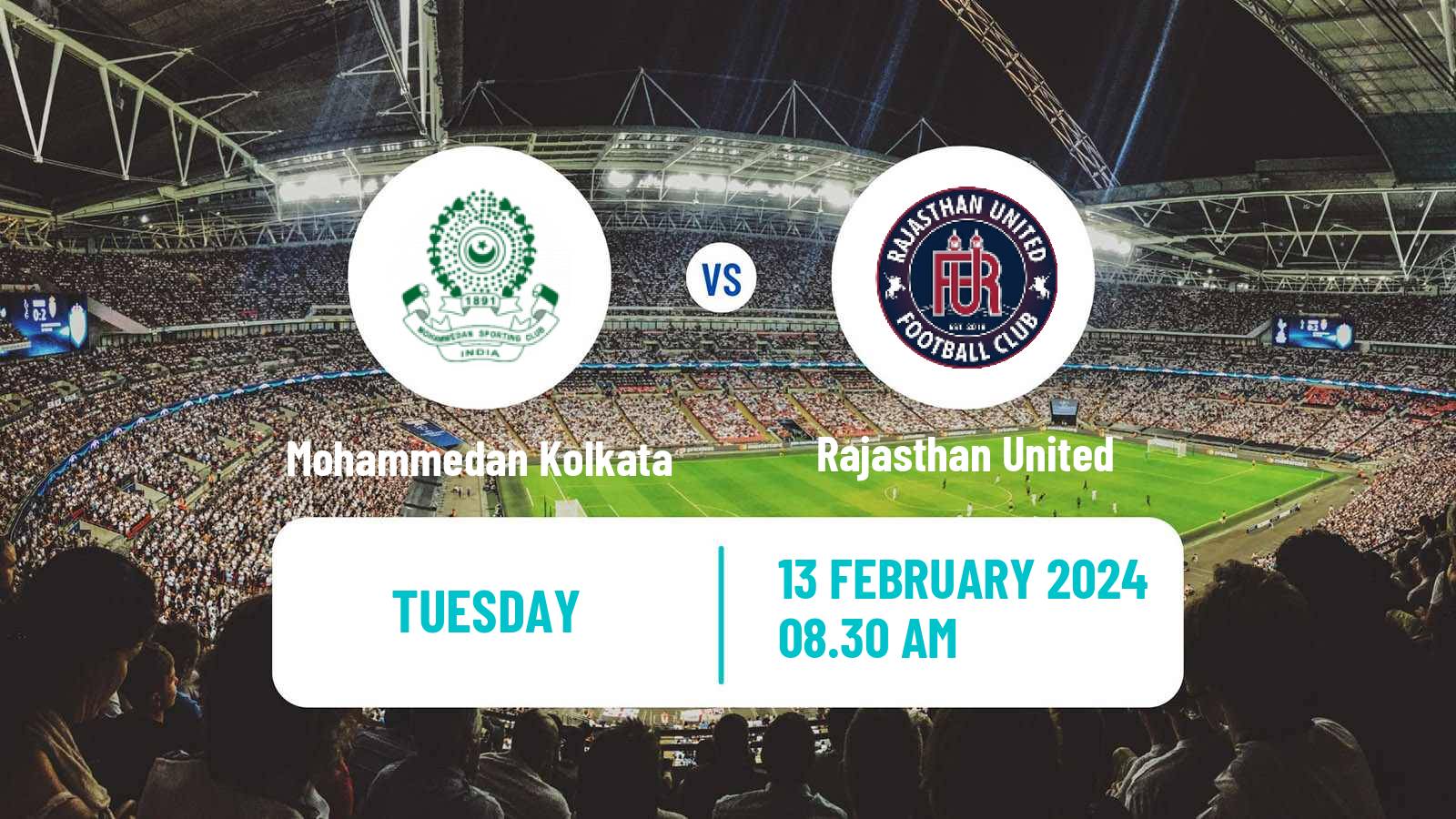 Soccer Indian I-League Mohammedan Kolkata - Rajasthan United