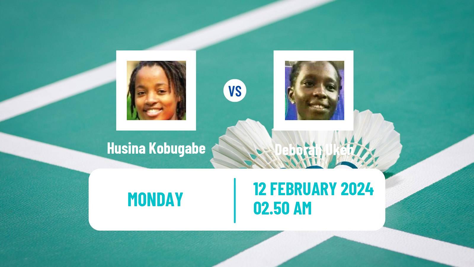 Badminton BWF Africa Championships Teams Women Husina Kobugabe - Deborah Ukeh