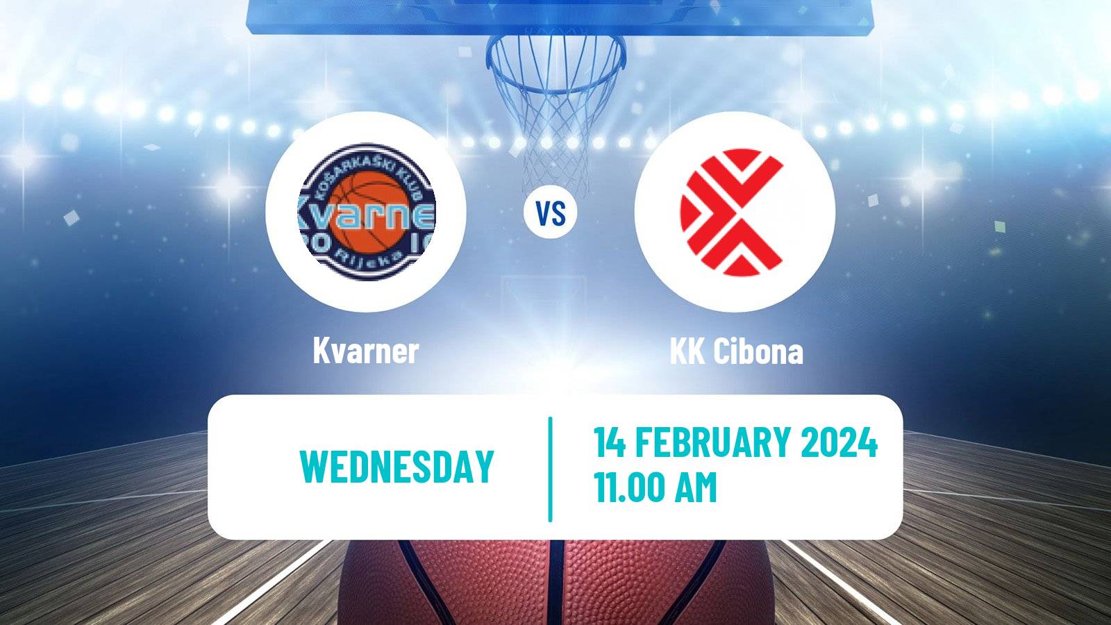 Basketball Croatian Cup Basketball Kvarner - Cibona