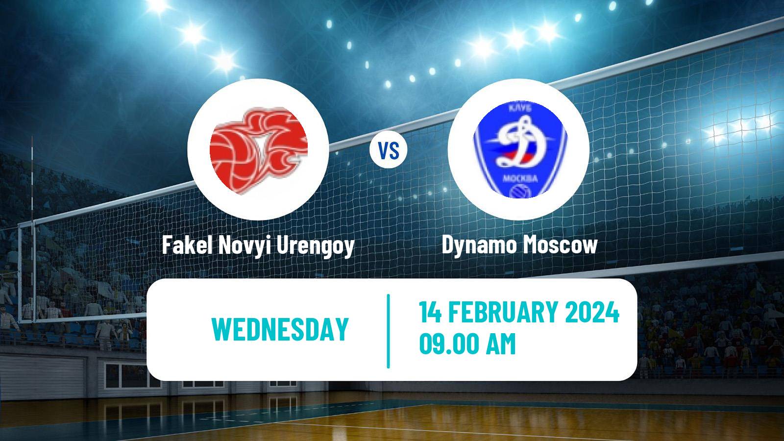 Volleyball Russian Super League Volleyball Fakel Novyi Urengoy - Dynamo Moscow