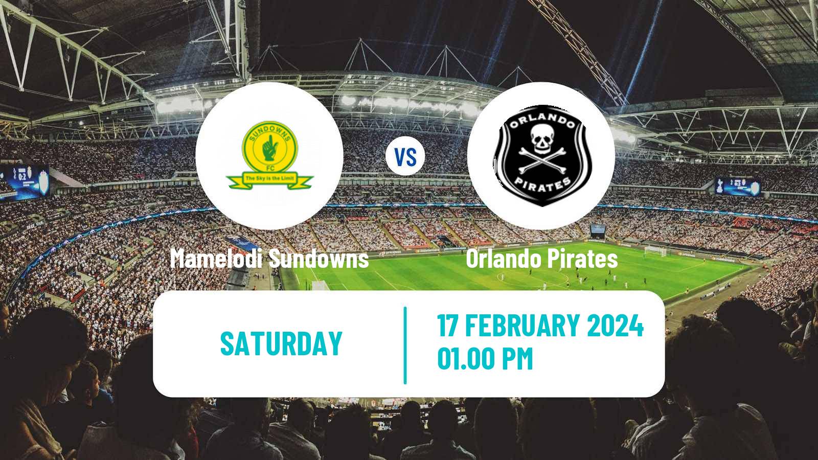 Soccer South African Premier Soccer League Mamelodi Sundowns - Orlando Pirates