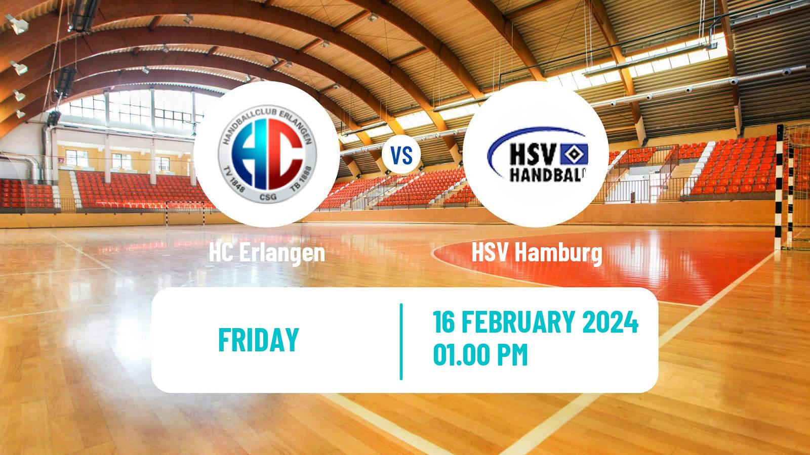 Handball German Bundesliga Handball Erlangen - HSV Hamburg