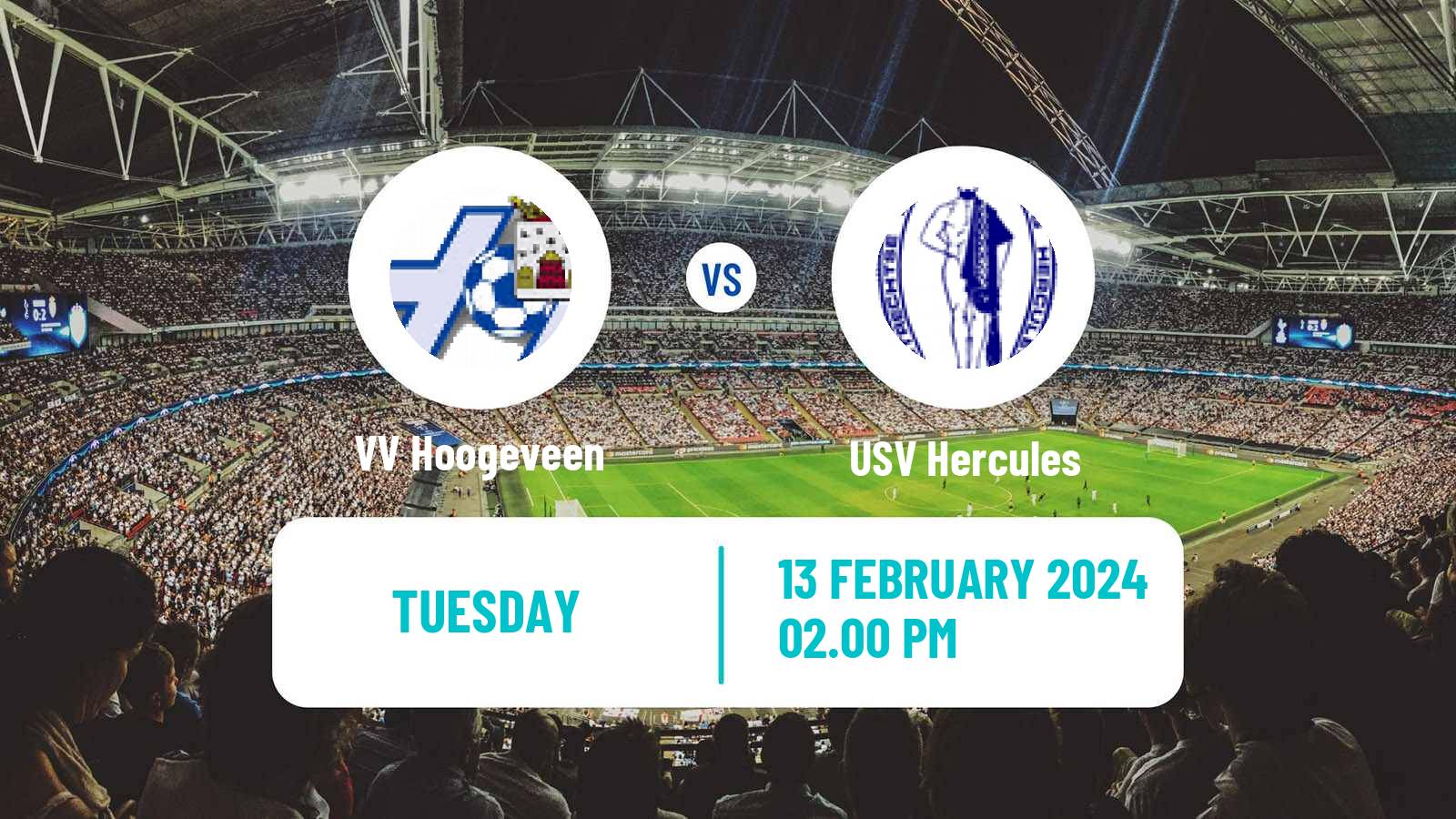 Soccer Dutch Derde Divisie Hoogeveen - USV Hercules