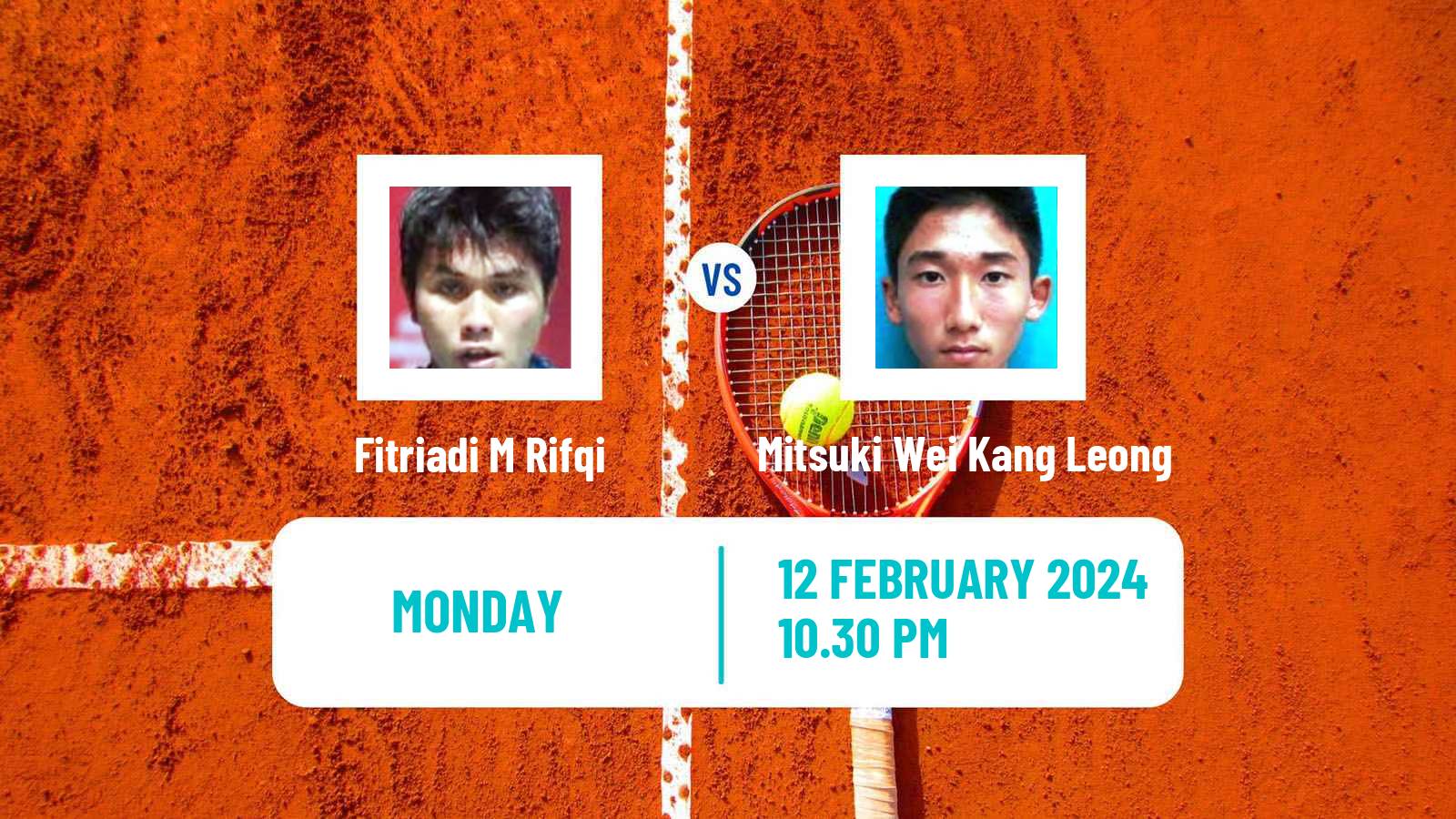 Tennis ITF M15 Nakhon Si Thammarat Men M Rifqi Fitriadi - Mitsuki Wei Kang Leong