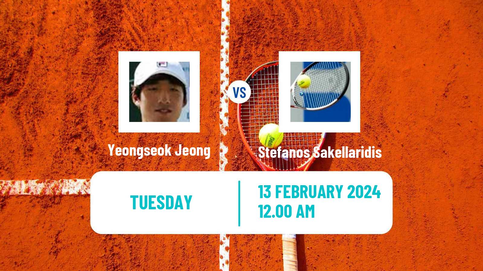 Tennis ITF M15 Nakhon Si Thammarat Men Yeongseok Jeong - Stefanos Sakellaridis