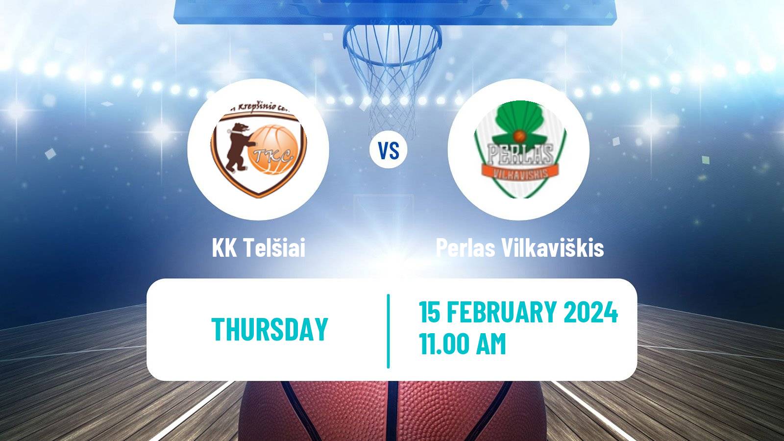 Basketball Lietuvos NKL Telšiai - Perlas Vilkaviškis