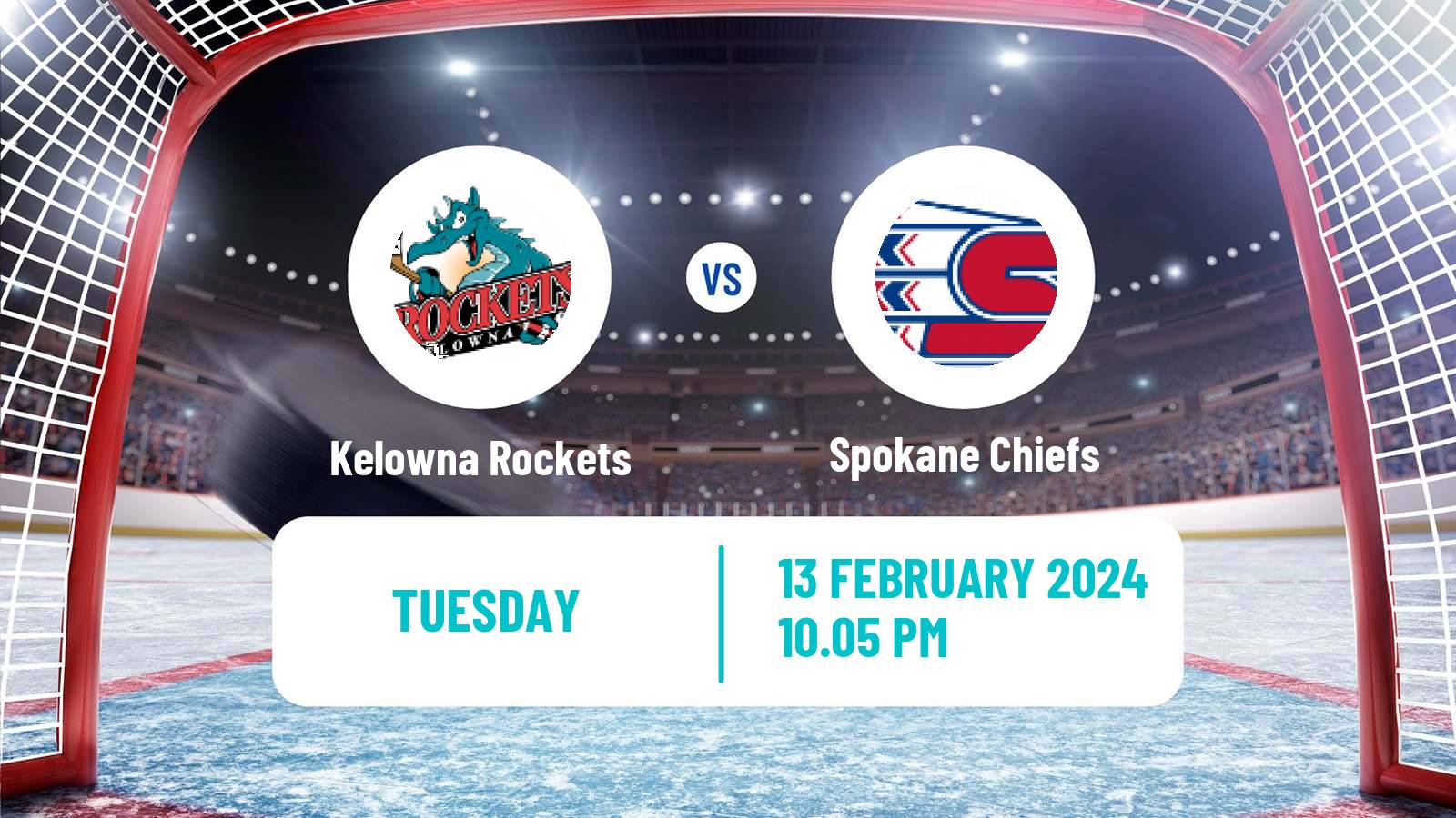Hockey WHL Kelowna Rockets - Spokane Chiefs