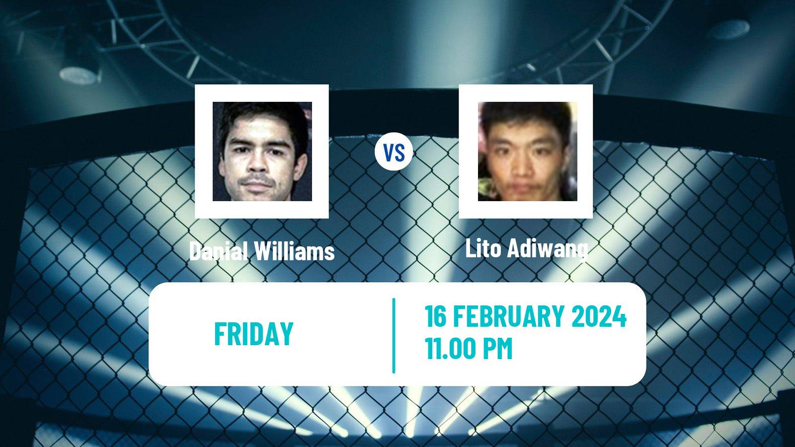 MMA Strawweight One Championship Men Danial Williams - Lito Adiwang