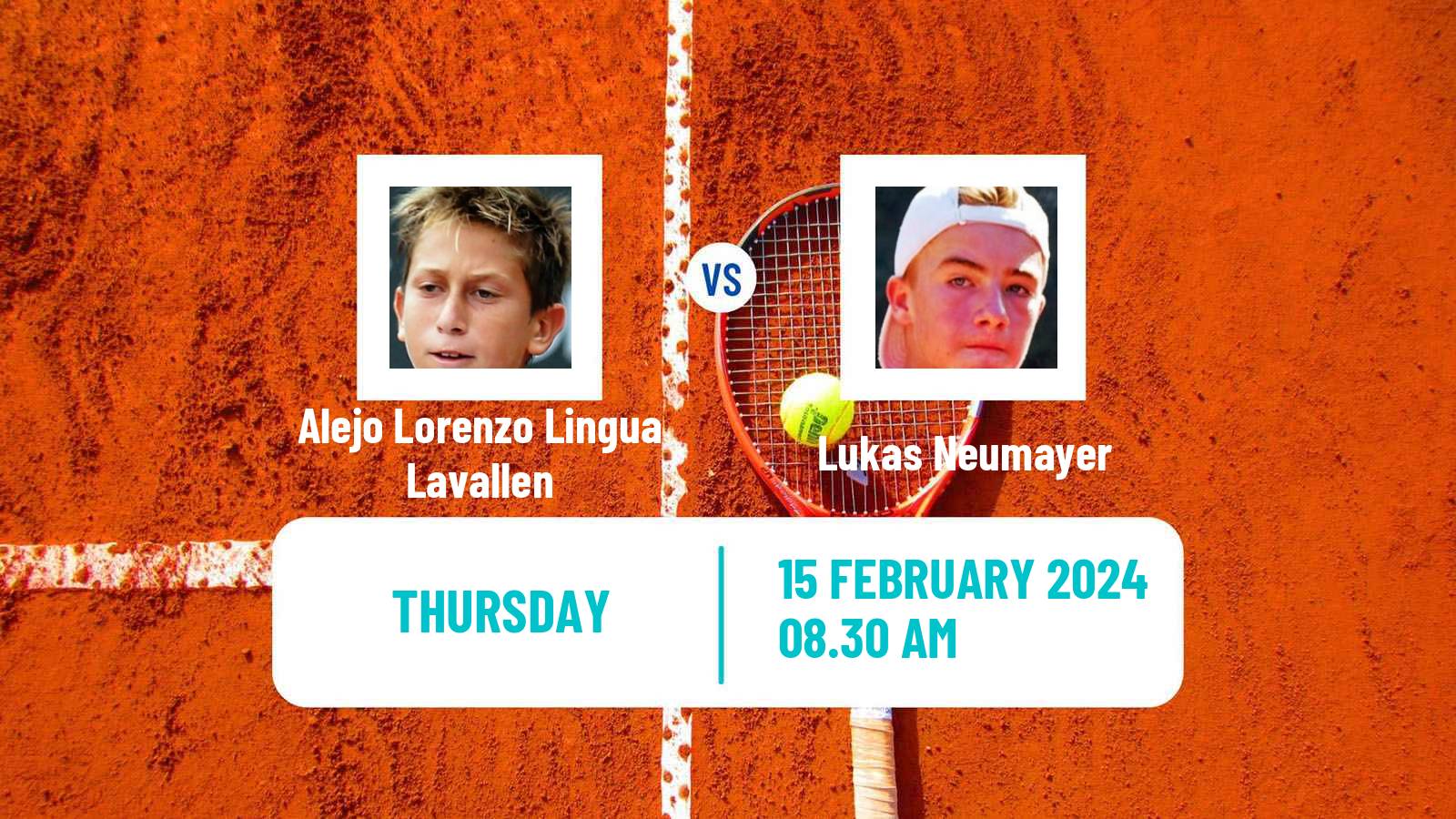 Tennis ITF M25 Antalya 6 Men Alejo Lorenzo Lingua Lavallen - Lukas Neumayer
