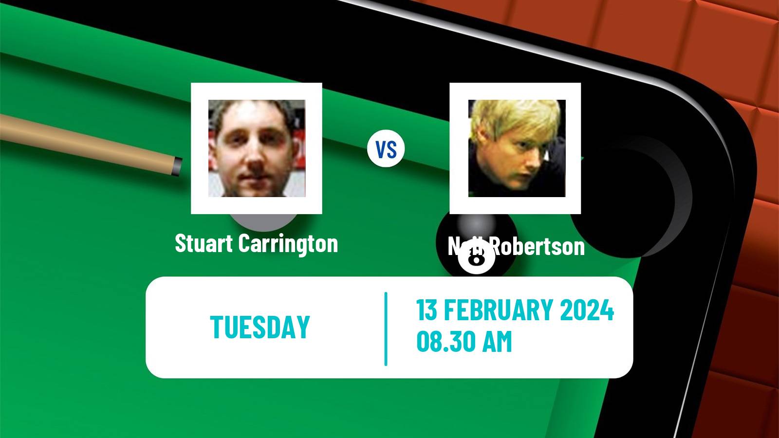 Snooker Welsh Open Stuart Carrington - Neil Robertson