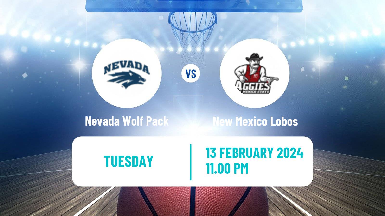 Basketball NCAA College Basketball Nevada Wolf Pack - New Mexico Lobos