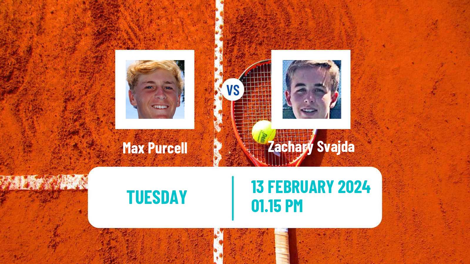 Tennis ATP Delray Beach Max Purcell - Zachary Svajda