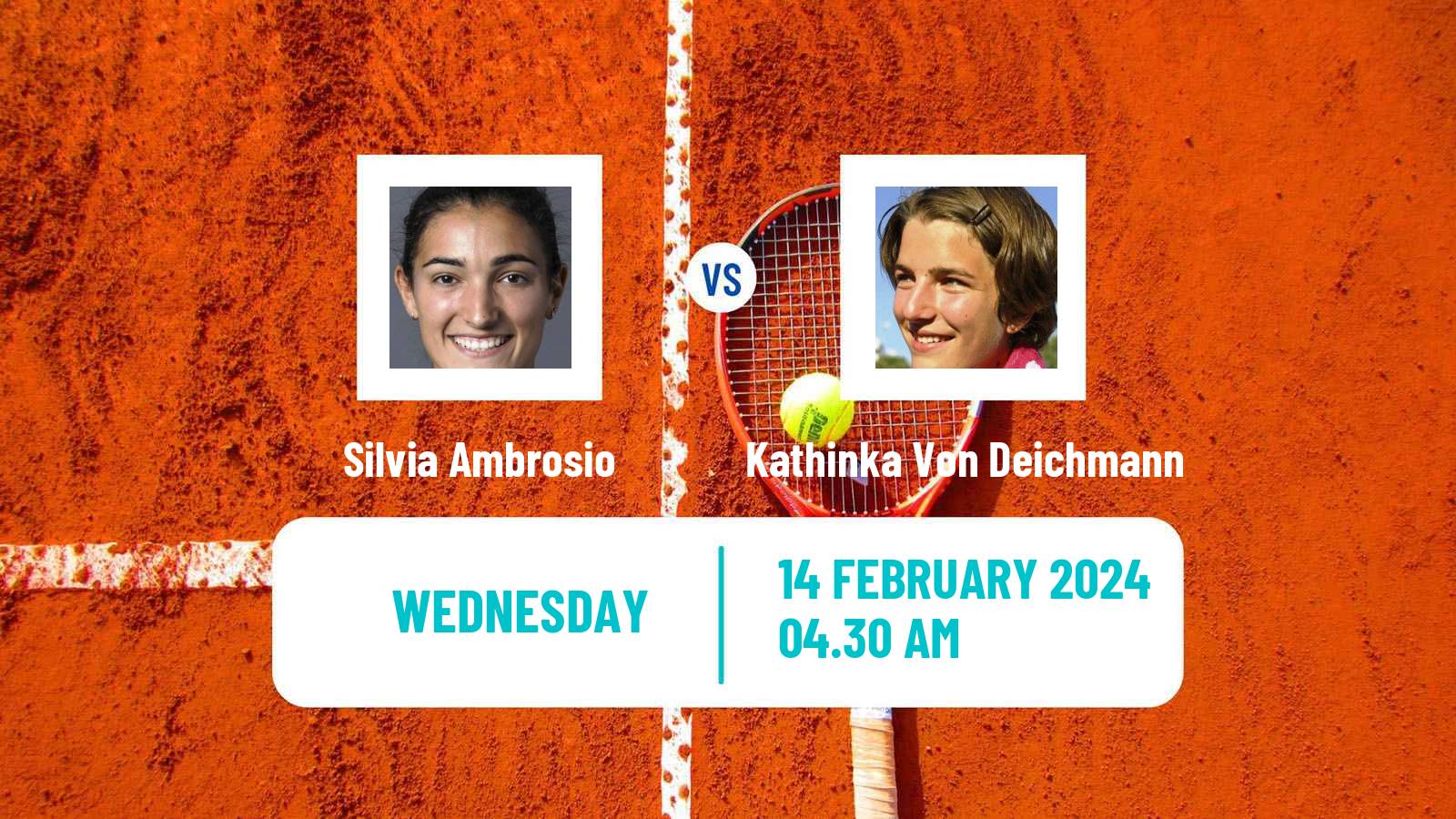 Tennis ITF W75 Altenkirchen Women Silvia Ambrosio - Kathinka Von Deichmann