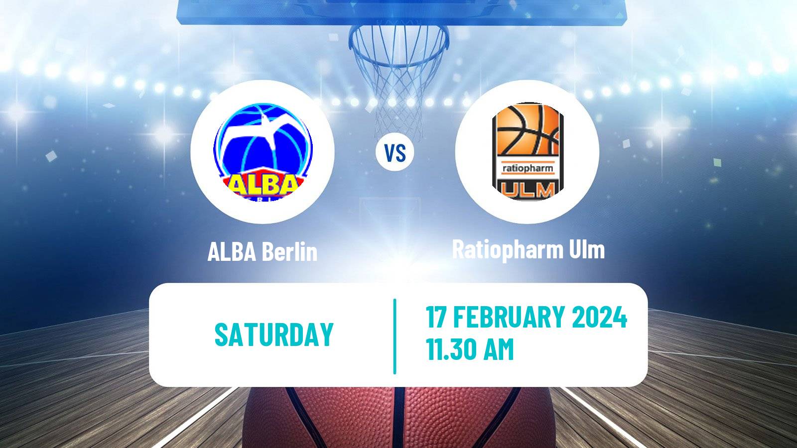 Basketball German Cup Basketball ALBA Berlin - Ratiopharm Ulm