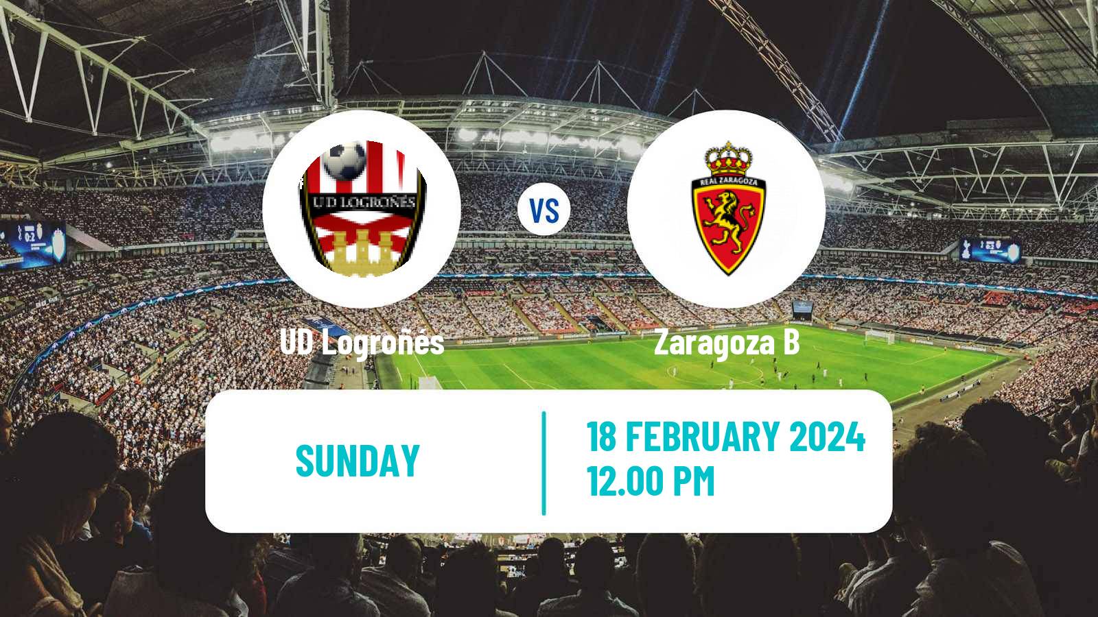 Soccer Spanish Segunda RFEF - Group 2 UD Logroñés - Zaragoza B