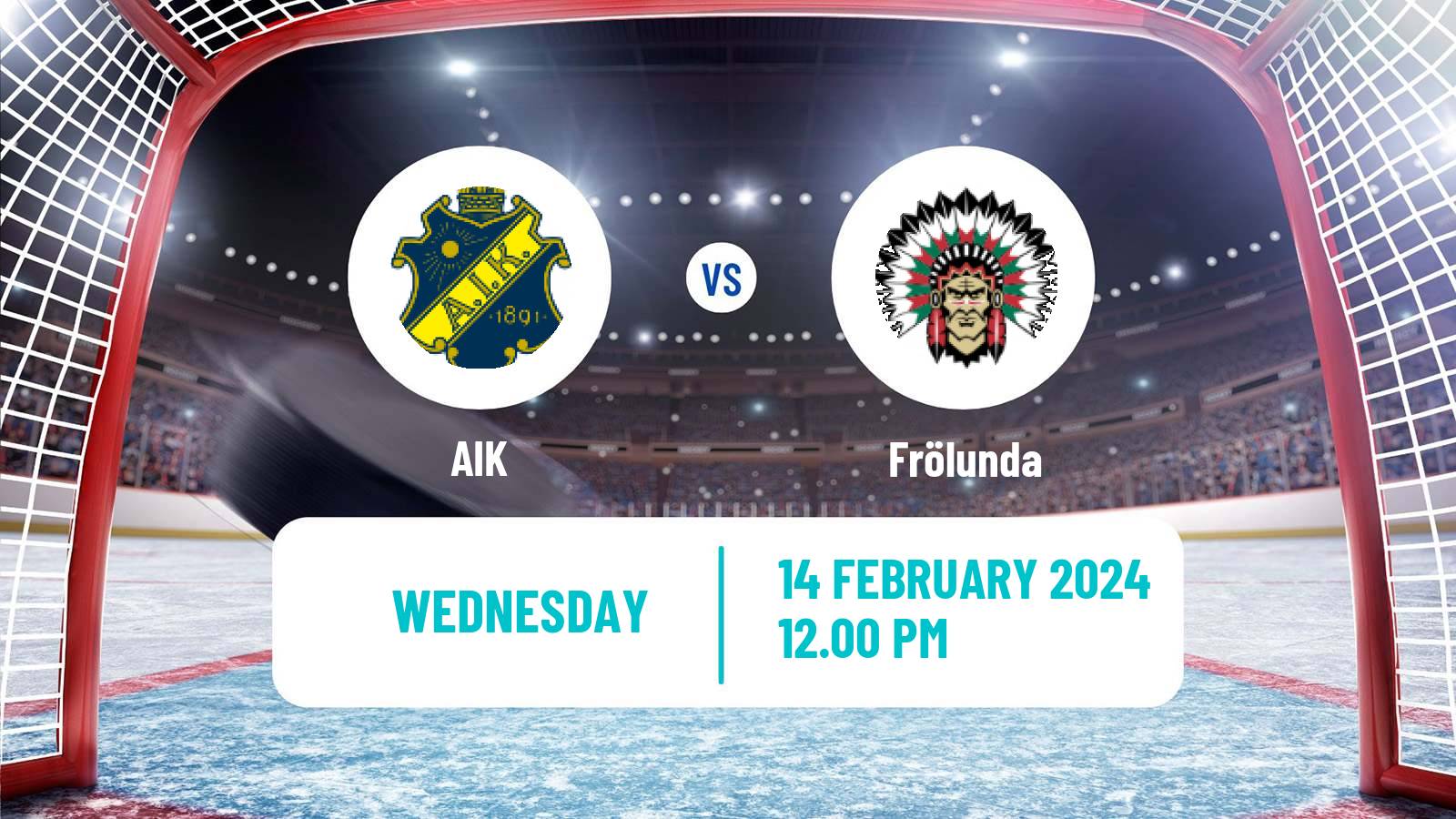 Hockey Swedish SDHL Women AIK - Frölunda