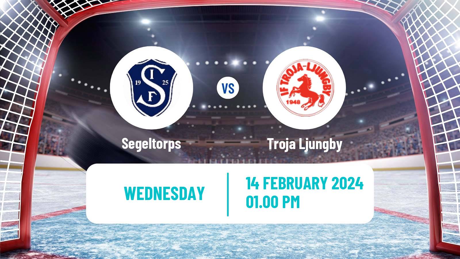 Hockey Swedish HockeyEttan Sodra Var Segeltorps - Troja Ljungby
