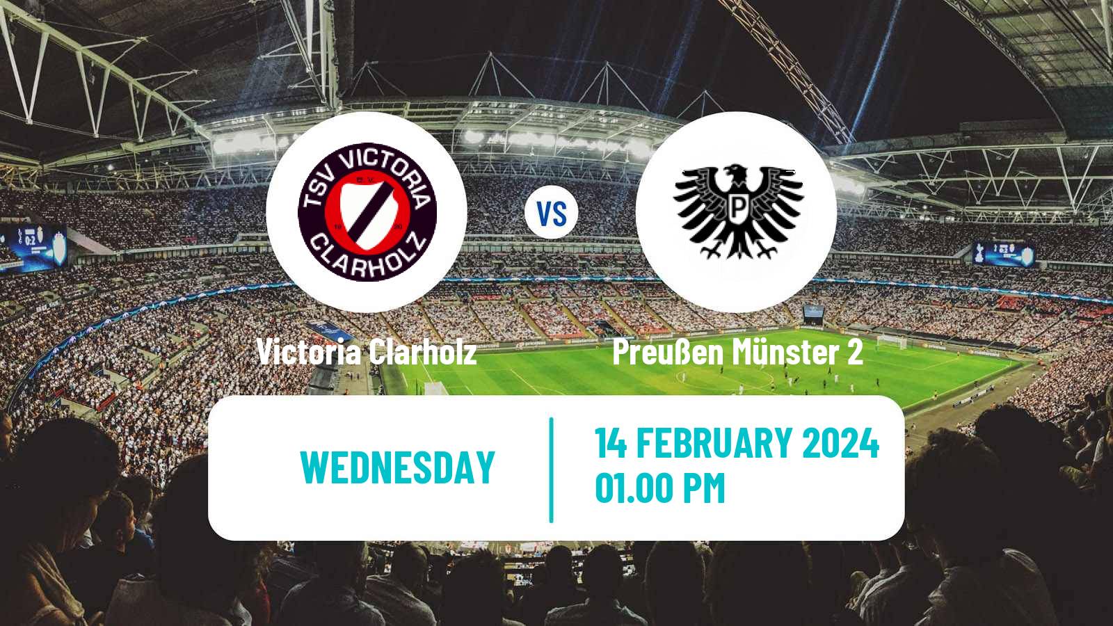 Soccer German Oberliga Westfalen Victoria Clarholz - Preußen Münster 2