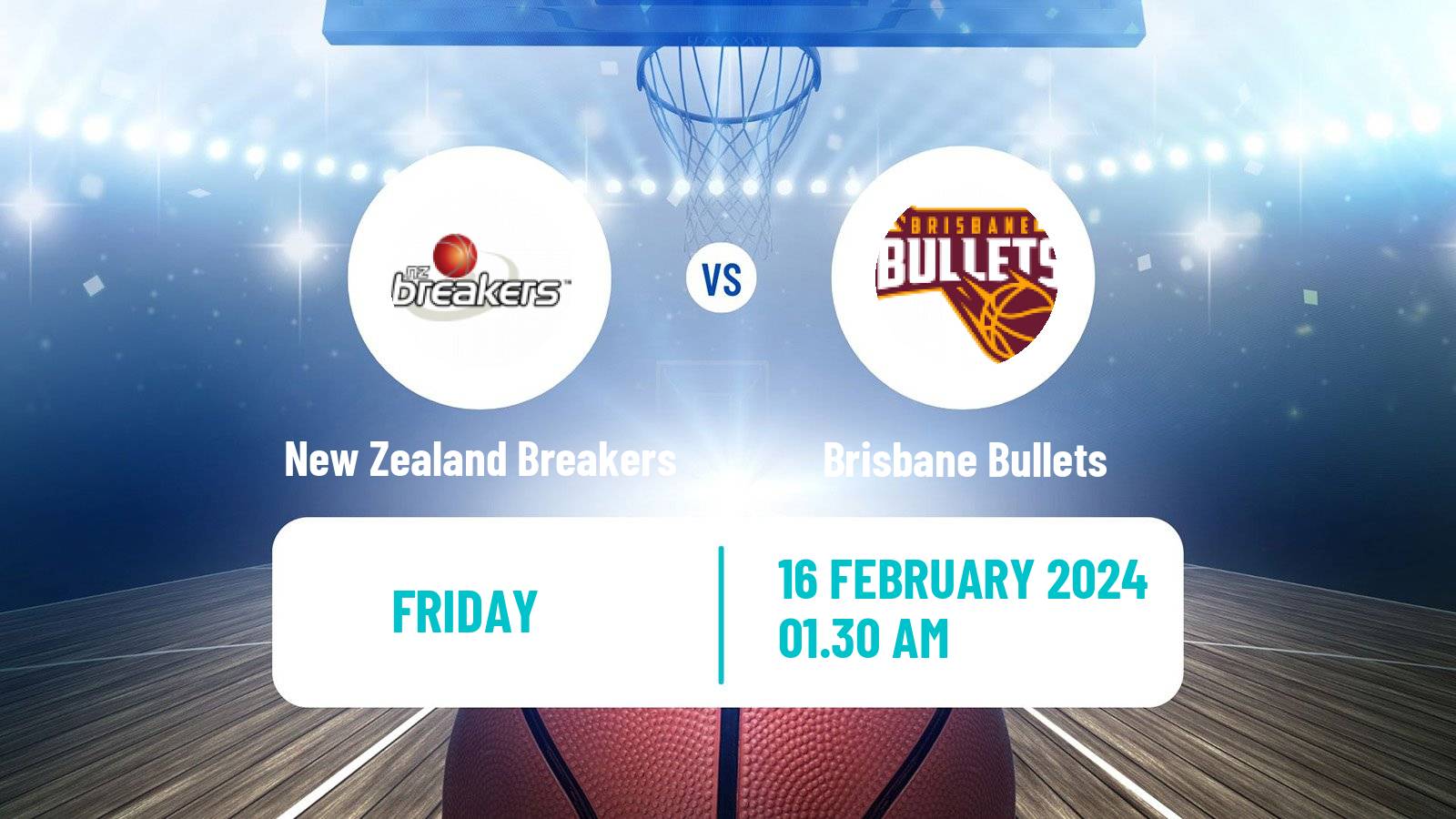 Basketball Australian NBL New Zealand Breakers - Brisbane Bullets