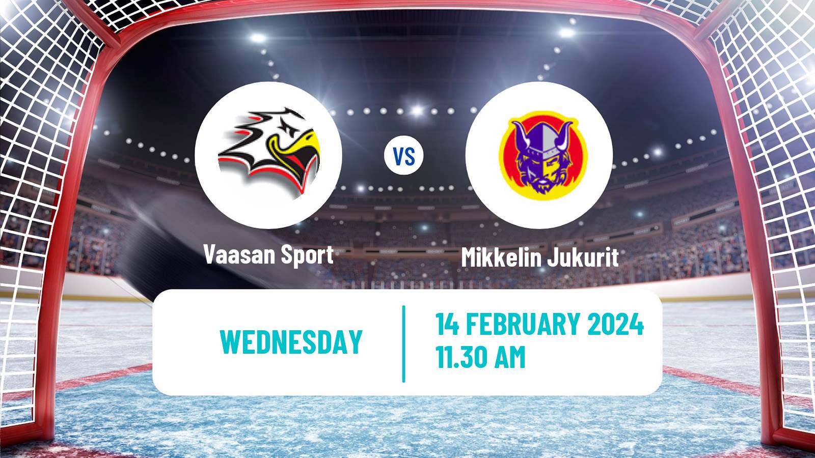 Hockey Finnish SM-liiga Vaasan Sport - Mikkelin Jukurit