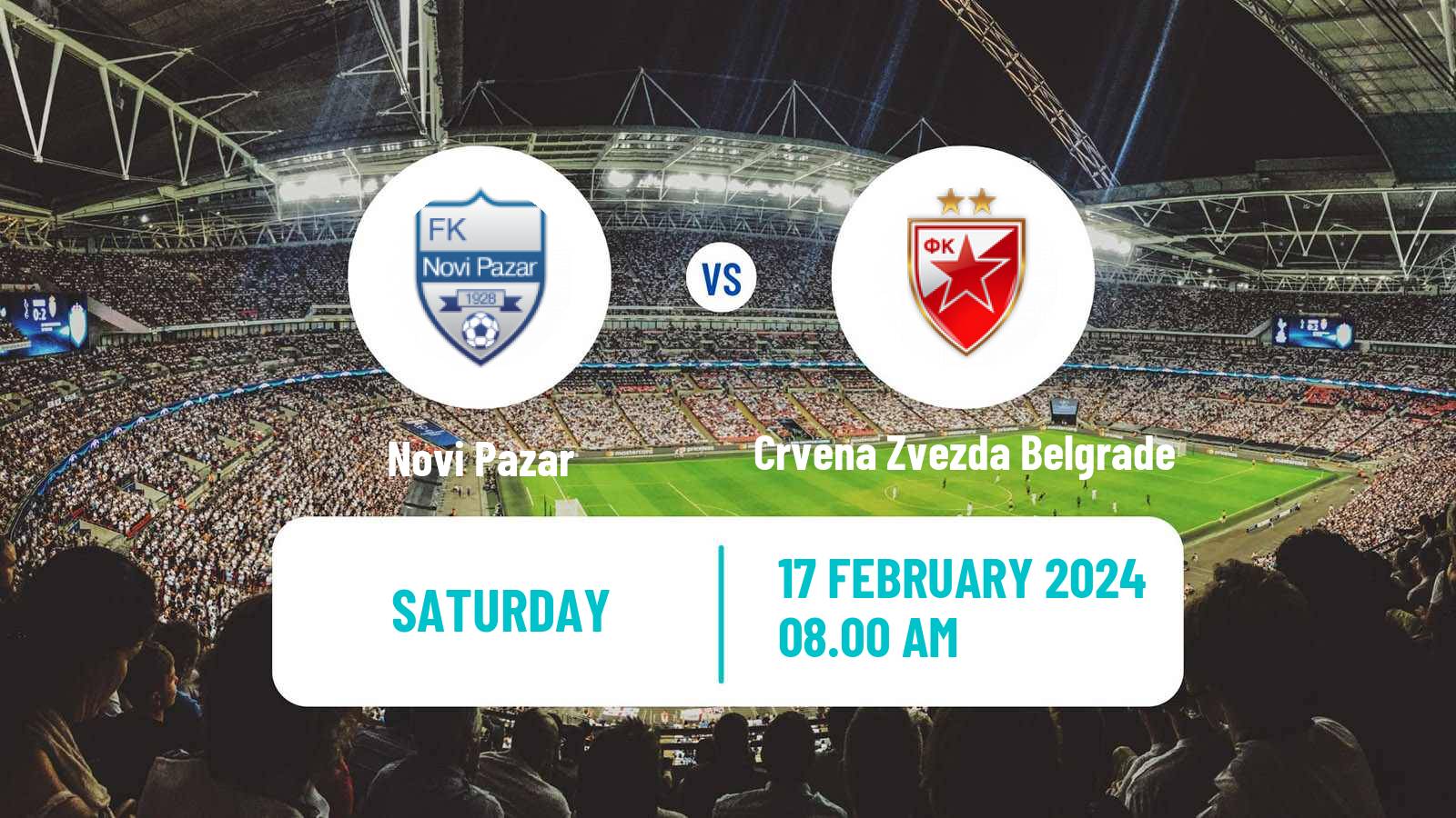 Soccer Serbian Superliga Novi Pazar - Crvena Zvezda Belgrade
