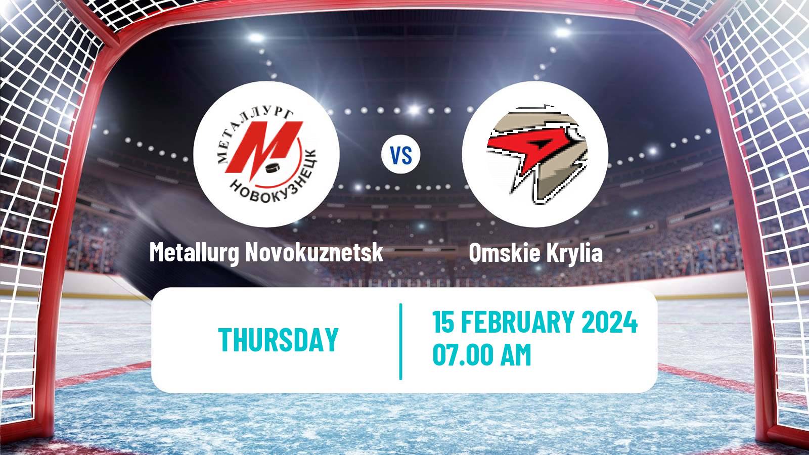 Hockey VHL Metallurg Novokuznetsk - Omskie Krylia