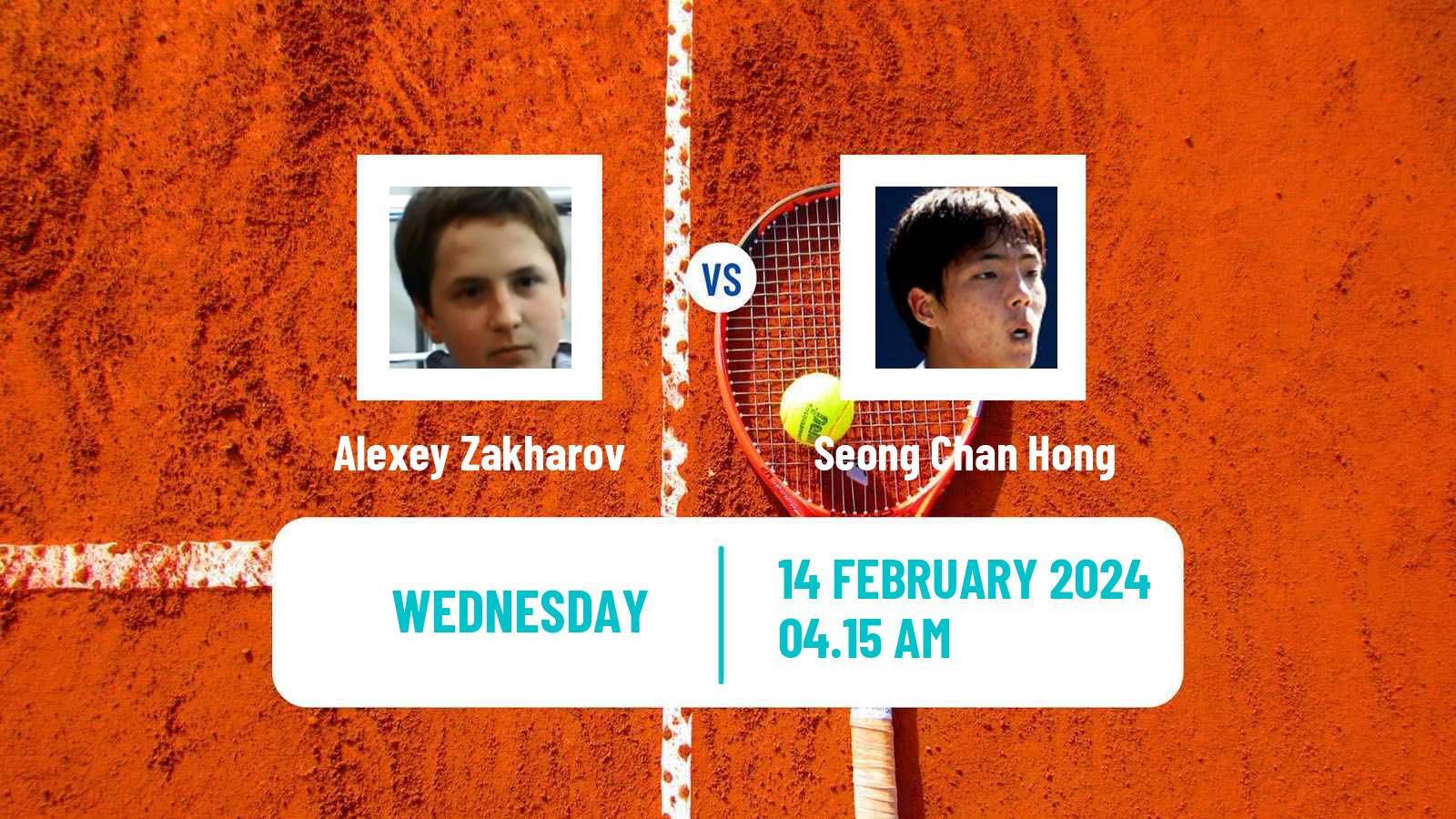 Tennis Bengaluru Challenger Men Alexey Zakharov - Seong Chan Hong