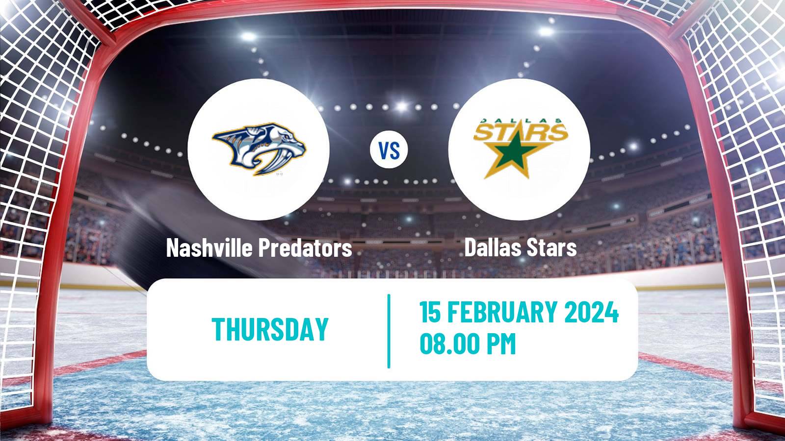 Hockey NHL Nashville Predators - Dallas Stars