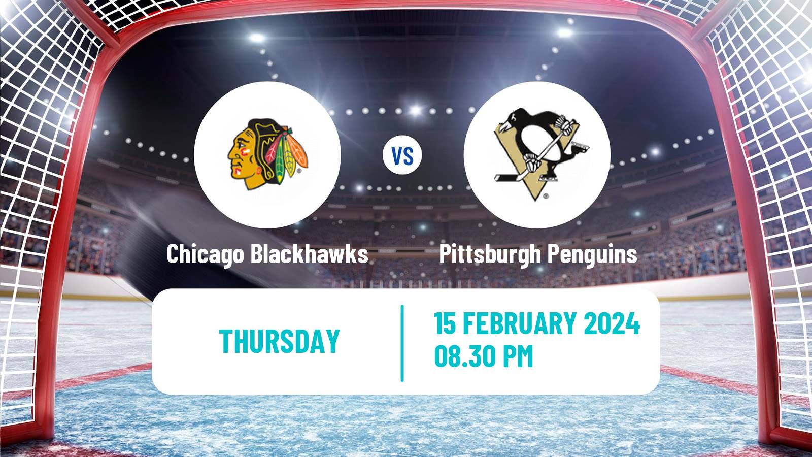 Hockey NHL Chicago Blackhawks - Pittsburgh Penguins