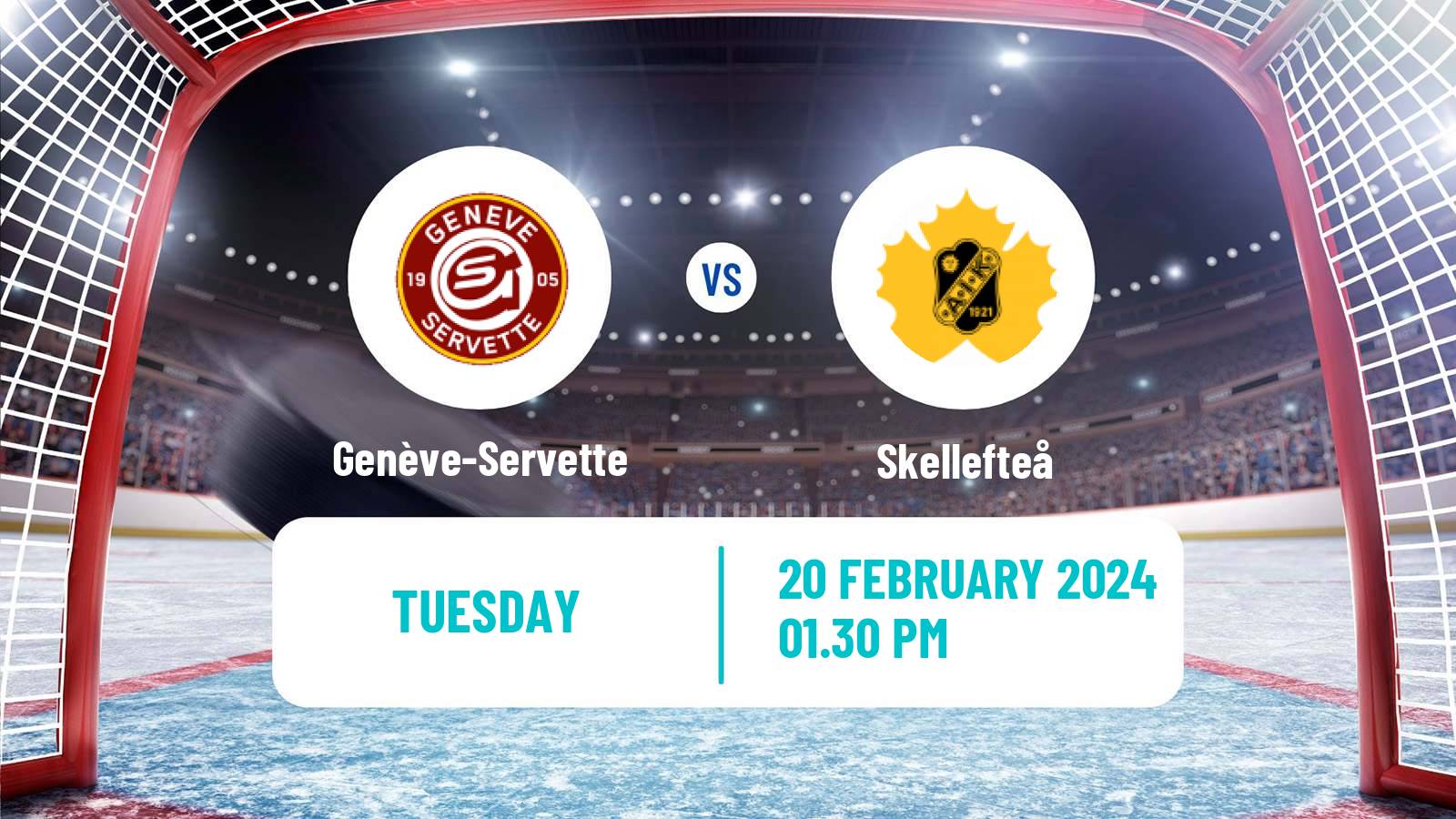 Hockey Champions League Ice Hockey Genève-Servette - Skellefteå