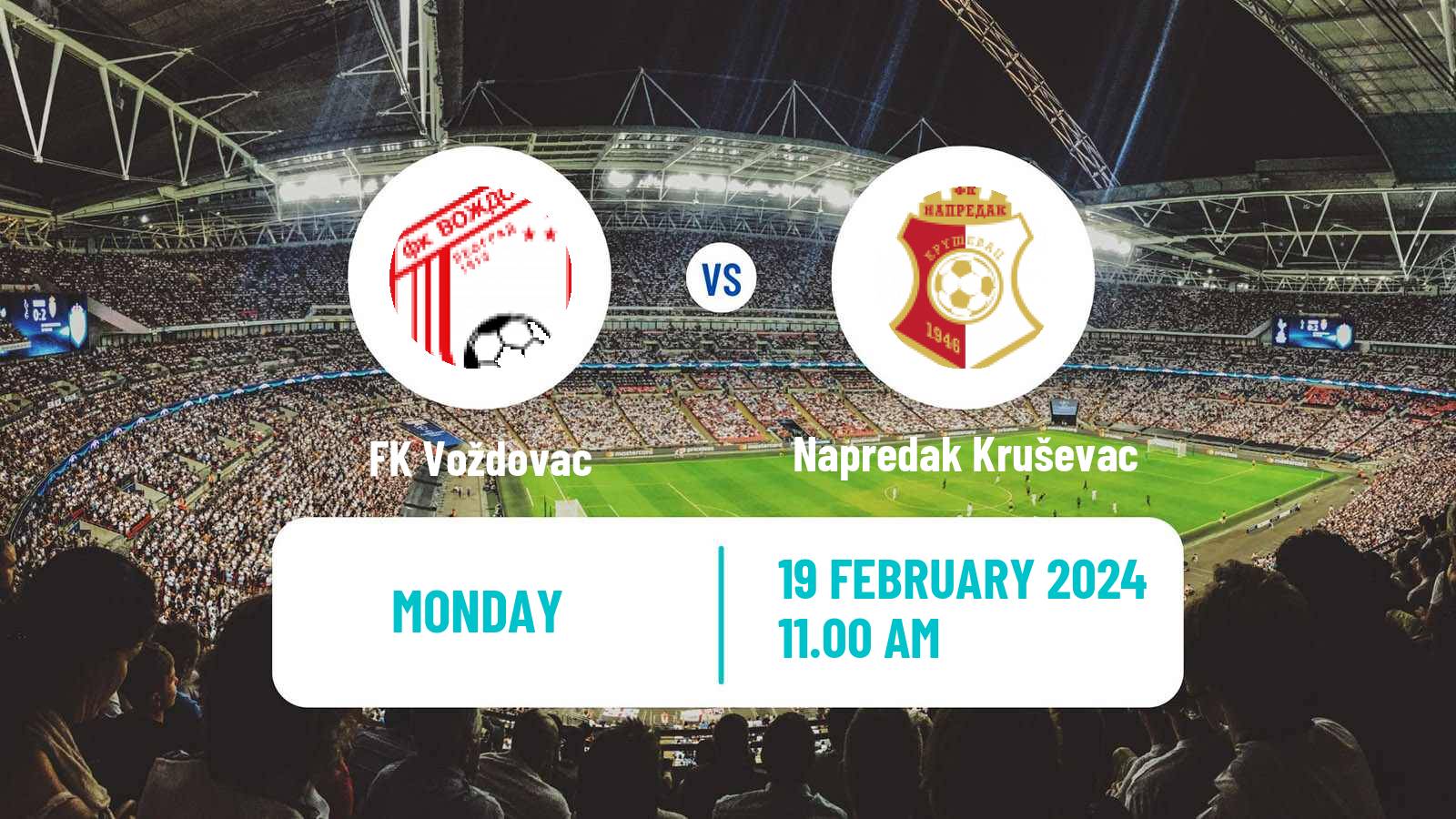 Soccer Serbian Superliga Voždovac - Napredak Kruševac